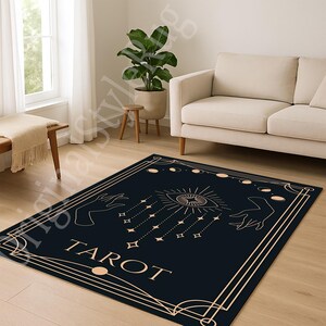 Tarot Symbolism Rug,Tarot Rug,Esoteric rug,Horus eye Carpet,Area Rug,Eye Motif,Evil Eye Rug,Spiritual Rug,Living Room Rug,Metaphysical Decor