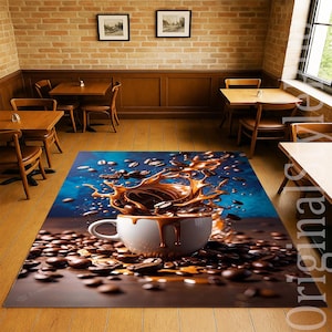 Coffee Rug,Kitchen Rugs,Coffee Enthusiast Rug,Office Rug,Living Room Rug,Area Rug,Home Decor,Bedroom Rug,Washable Rug,Gift Rug
