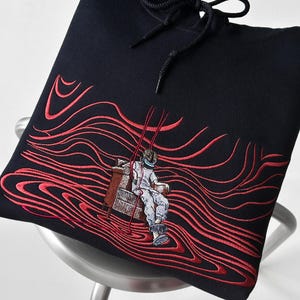 Sudadera con capucha bordada para gamers, camiseta cyberpunk, sudadera de cuello redondo para gamers, ropa para hombre, regalos de videojuegos para gamers.