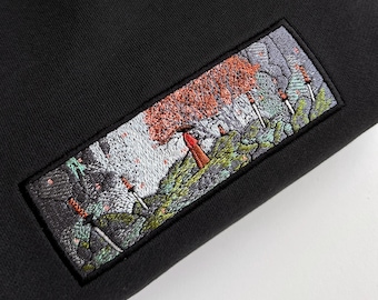 Felpa con cappuccio ricamata Samurai, felpa Ronin, maglietta con grafica giapponese, regali giapponesi per lui