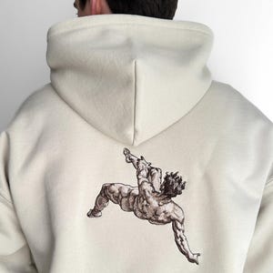 Fall of Phaeton Embroidered Hoodie, Mythology Art Sweatshirt, Renaissance Wearable Art, Classical Aesthetic Fashion