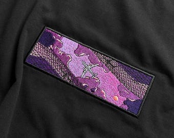 Sweat-shirt brodé avion Lofi, sweat à capuche Vaporwave Sunset, chemise de voyage d'été, cadeau esthétique côtier pour voyageur