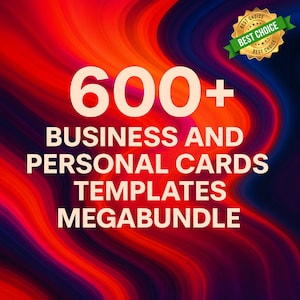 Professional Card Templates Bundle – Business & Personal Designs – 600+ Editable PSD – PLR Included
