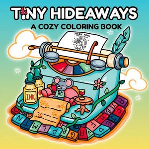Tiny Hideaways: A cozy Coloring Book. Hand-drawn Illustrations for Stress Relief and Relaxation for Teens and Adults