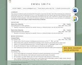 ATS Friendly Resume and Cover Letter Templates Word & Google Docs + TIPS | Harvard Style, Minimalistic Resume
