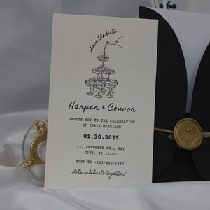 Cartão de casamento personalizado, Parabéns pelo seu dia de casamento, Cartão de Sr. e Sra., Recém-casados, Noivos, Cartão de casamento, Flores