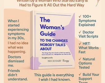 Menopause Perimenopause Guide | 100+ Symptoms, Natural Remedies (Digital Download)