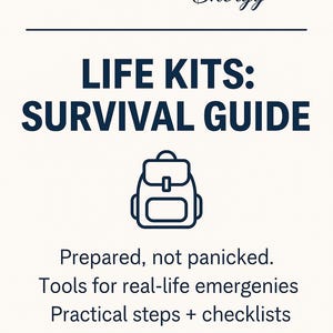 Emergency Survival Guide PDF | Disaster Preparedness Kit | Family Safety Plan | Printable Survival Book