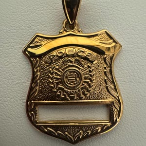 Police Badge Pendant