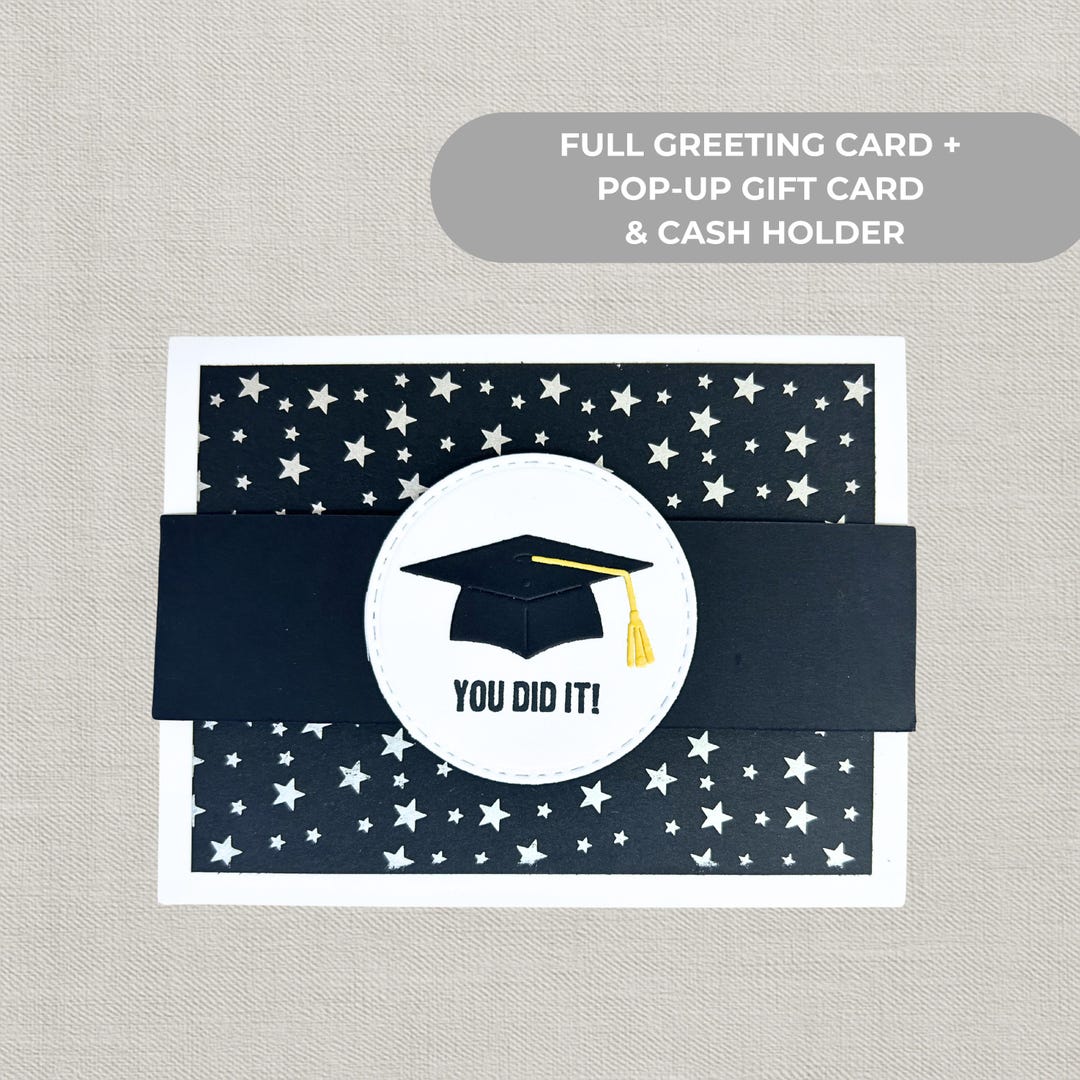 Graduation Gift Card Holder, Handmade Pop up Money Holder Card, Class ...