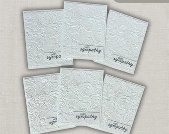 SINGLE - ONE - With Sympathy -- Handmade Condolences Card ~ Thinking of ...