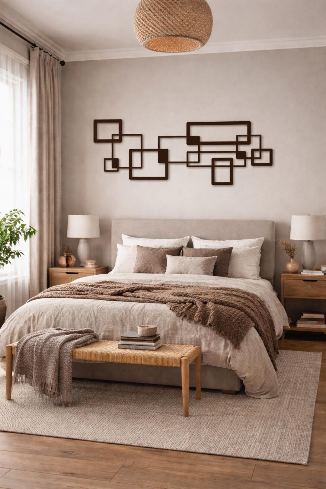 Luxury Abstract Metal Wall Art, Modern Geometric Iron Sculpture ...