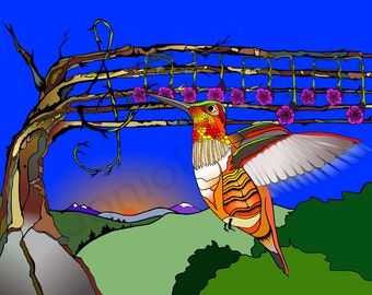 Print - Music of the Hummingbird