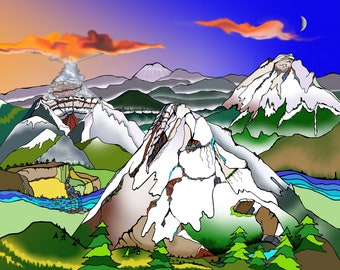 Print - NW Mountain Legends