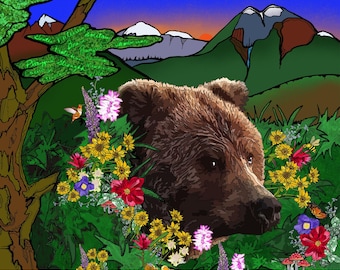 Uncle Bear Print