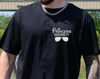 Camiseta de Princesa de Seguridad, Camiseta de Regalo para Papá, Camiseta de Disney, Camiseta Divertida para Papá, Regalo de Cumpleaños para Novio, Camiseta de Viaje Familiar a Disneyland, Camiseta del Día del Padre
