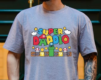 Super Daddio Shirt, Funny Dad Tshirt, Father's Day Shirt, Super Dad Shirt, Gamer Daddy Shirt, Father Gift Tee, Fathers Day Gift Funny Shirt