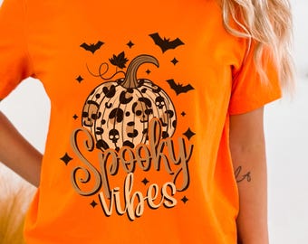 Spooky Vibes Shirt, Spooky Season Shirt, Spooky Halloween Shirt, Womens Halloween Shirt, Spooky Fall Shirt, Halloween Gift Tee