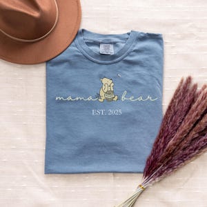 Comfort Colors® Custom Mama Bear Shirt, Personalized Mama Shirt, Mama Shirt, Gift for Mom, Gift for Grandma, Mothers Day Shirt, New Mom Tee