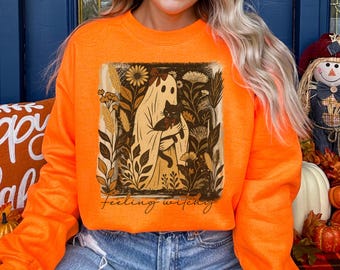Sudadera con capucha "Feeling Witchy", sudadera con capucha "Sweet Season", sudadera con capucha "Lindo Halloween", sudadera con capucha "Feeling Witchy" para Halloween