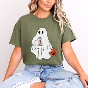 Halloween Diet Coke Ghost Shirt: Funny Skeleton Graphic Tee