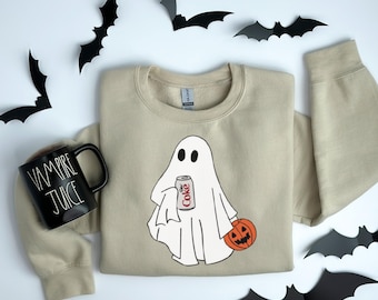 Halloween Diet Coke Ghost Sweatshirt, Diet Coke Ghost Pullover, lustiges Skelett Diet Coke Sweatshirt, Diet Coke Shirt, Diet Coke Lover Shirt