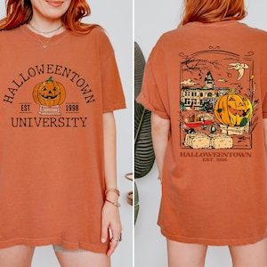 Comfort Colors® Vintage Halloweentown 1998 Tshirt, 2 Side Halloweentown University Shirt, Fall Tee, Halloweentown Tee, Halloween Retro Shirt