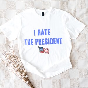 Anti-Trump Political Shirt: Blue American Flag, 4th of July Protest