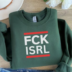 FCK ISRL Anti-Colonial Sweatshirt | Unisex Ultra Cotton Sweatshirt | Pro-Palestine Activism