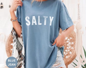 Camiseta Salty Comfort Colors: playera playera moderna y elegante