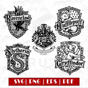 Wizard house SVG, Wizard school SVG, Movie House Crest Magic Wizard Svg, svg Files for Cricut, Eps-Psd-Svg-Png-Ai, Halloween