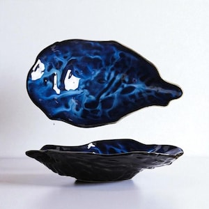 Oyster Dish - Ceramic Oyster Plate - Ceramic Dinnerware - Ceramic Dinner Set - Oyster Shell Tray