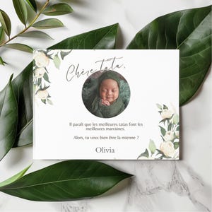 Canva Baby Godmother Request Template | Customizable Godmother Card | Printable Godmother Announcement | PDF Download