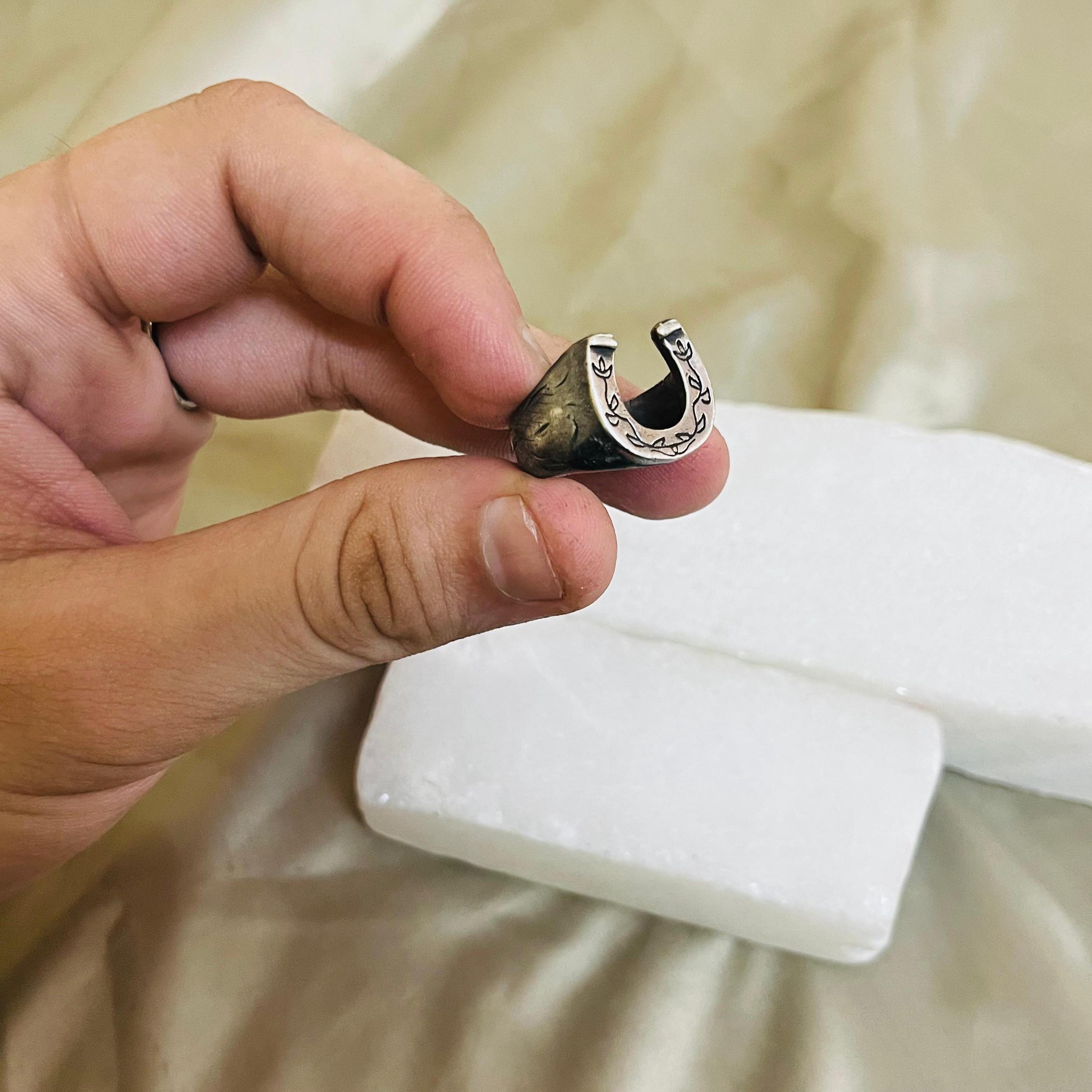 メンズホースシューリング | 925スターリングシルバー製メンズリング