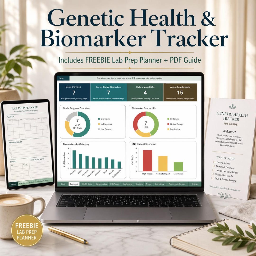 Genetics Tracker & Biomarker Dashboard | DNA Log, SNP Analysis + Health ...