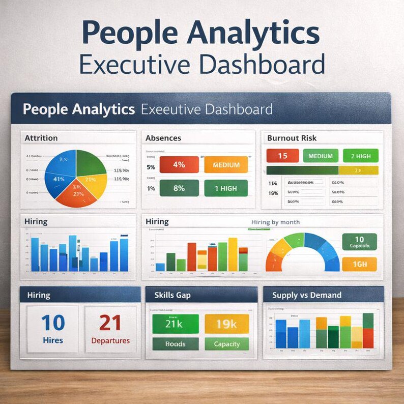 HR People Ops Suite (excel + Google Sheets) | People Analytics KPI ...