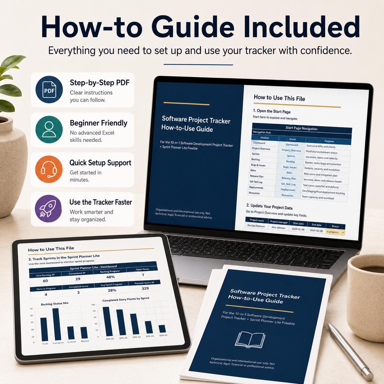 Software Project Tracker Excel Template | Agile Project Management ...