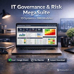IT Governance & Risk MegaSuite • 100-Modul 10×10-in-1 Bundle • Cybersecurity, Projekte, Compliance, DevOps, Data und Vendor Risk