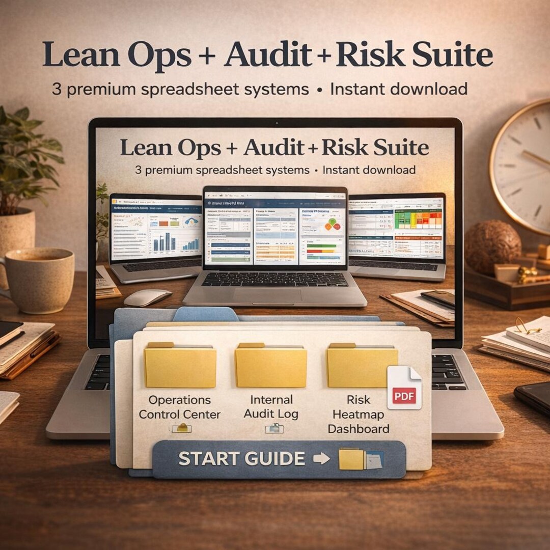Lean Six Sigma Excel Bundle: Operations Control Center + Internal Audit ...
