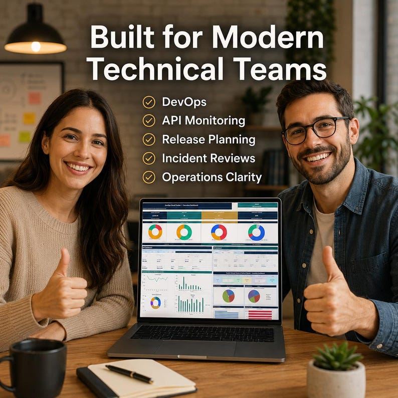 DevOps API & Release Operations Bundle Excel | Cloud Tracker, API Dashboard, Error Log Analytics, Feature Rollout Planner image 19