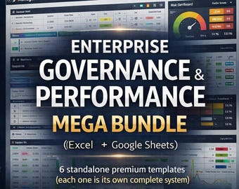 NIS2 & Eu AI Act Compliance Excel Bundle | Cybersecurity Risk + Incident | IT Project Management | Lean Six Sigma Dashboard | AI Roi Tracker