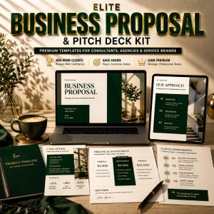 Business Proposal & Pitch Deck Bundle | Premium B2B Templates for Agencies and Consultants, Pricing, Scope, Timeline