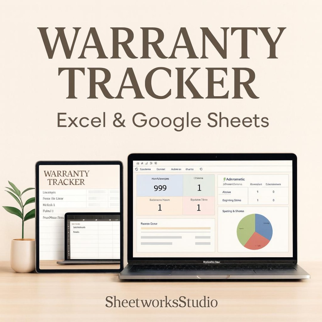 Warranty Tracker Excel & Google Sheets | Track Expiration Dates and ...