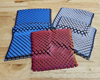 3D Printed Fidget Mat Coaster, Textured Desk Toy, Stress Relief Accessory