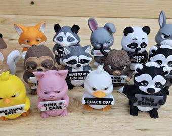 Animals With Attitude figures
