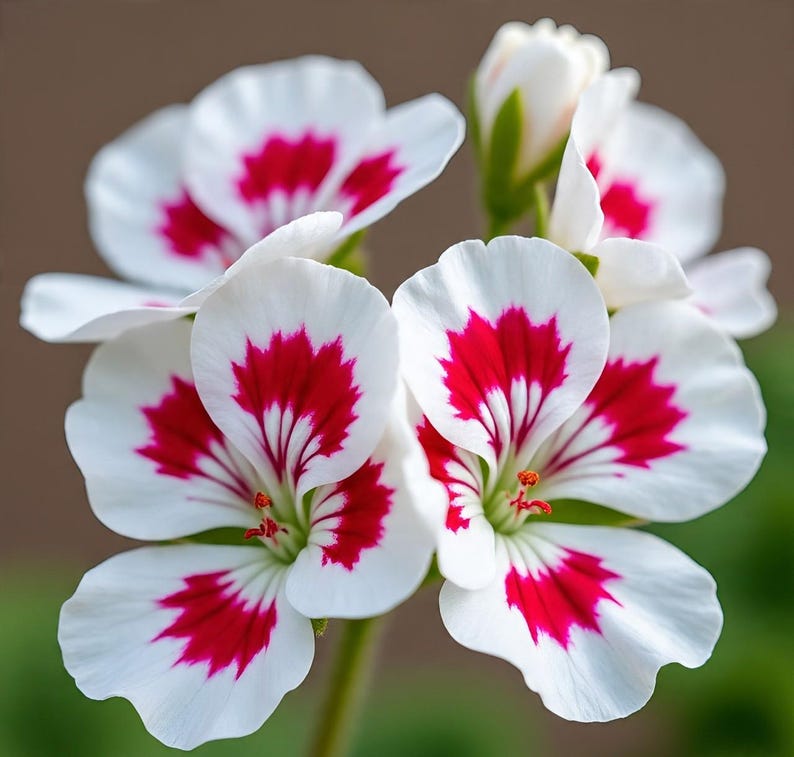 Pinot Geranium Geranium Zonal Pinto Series White Seeds, Pelargonium, Geraniums ...