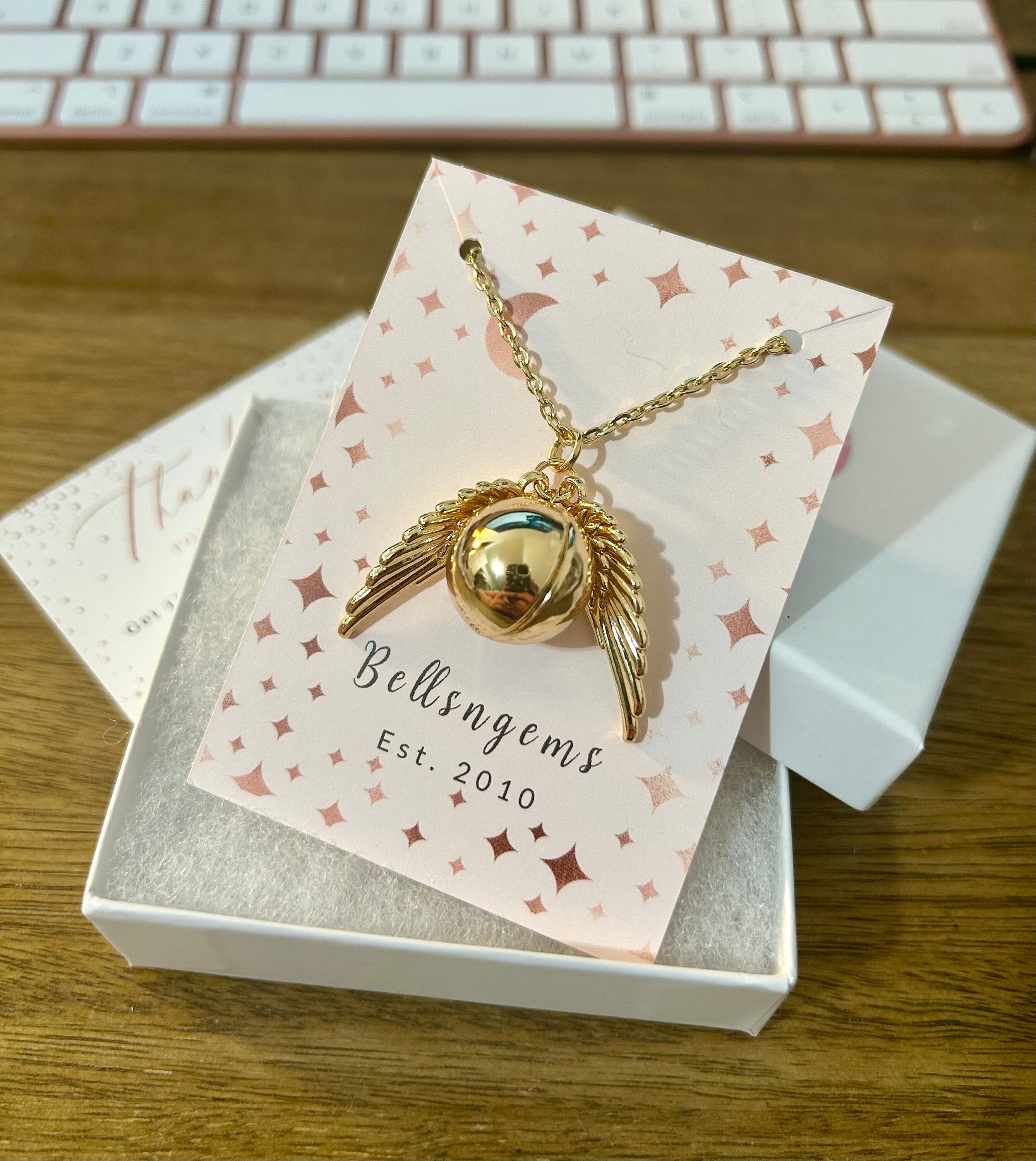 Golden Snitch Wings Connector for Necklace or Bracelet - Sexy