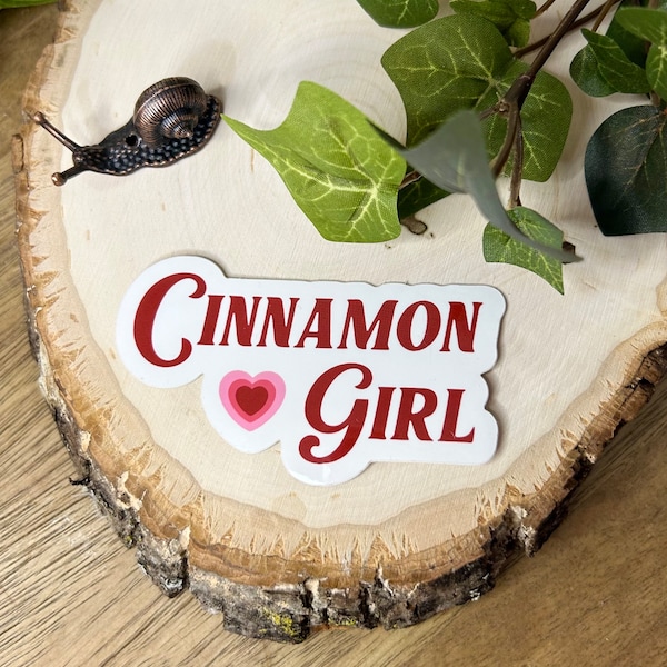 Cinnamon Girl Lana Del Rey Glossy Vinyl Sticker