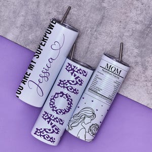 Mom Tumbler Wrap: Mother&#39;s Day Sublimation Design (Digital Download, PNG AI EPS Files)