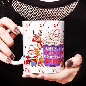 Christmas Mug Wrap, Christmas Mug Sublimation Png, 11oz Mug Wrap, 15oz Mug Wrap, Sublimation Design, Christmas Mug Press Designs